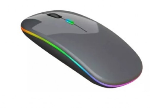 Mouse Sem fio 2.4 Ghz Led Rgb 3482 Cinza